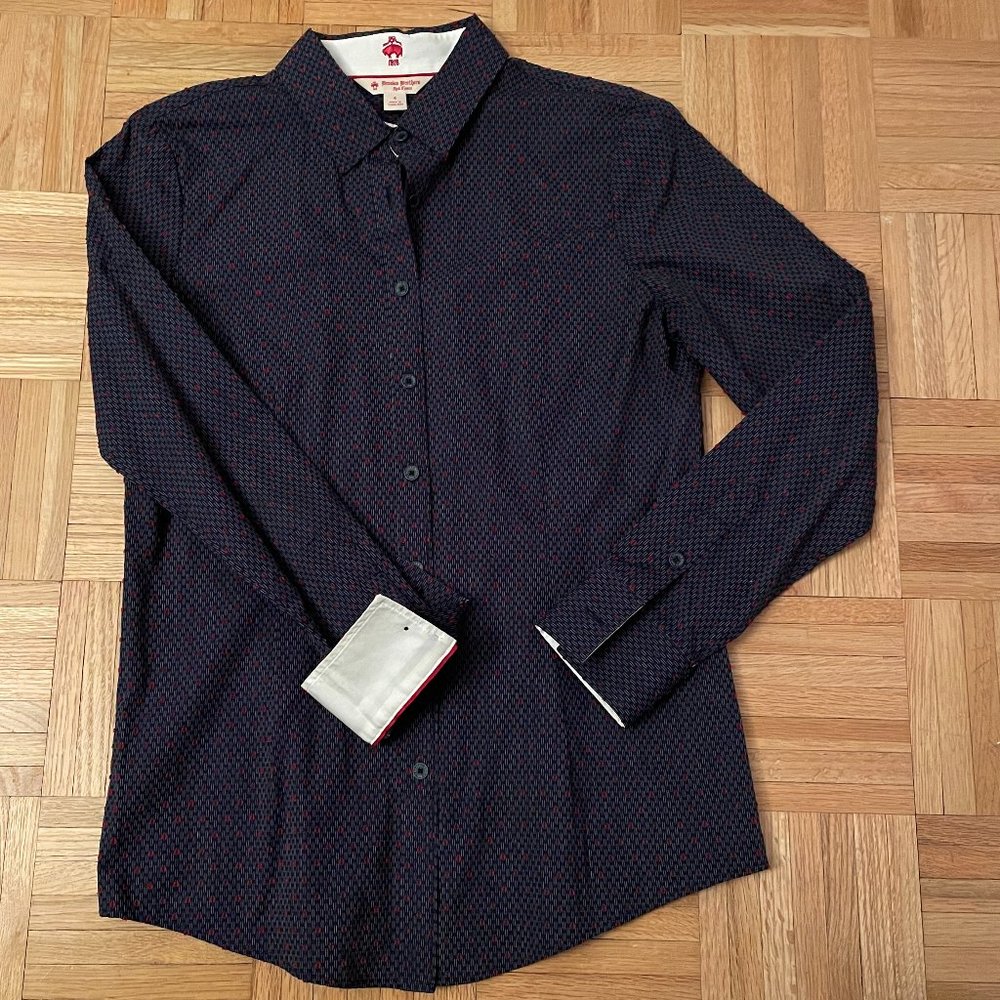 Brooks Brothers Women's Patterned Button Down - image 1